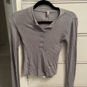 Free People gray long sleeve